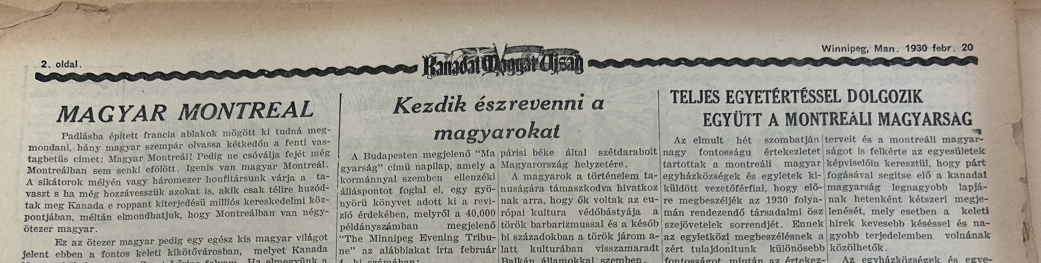 Magyar Montreal Cikk